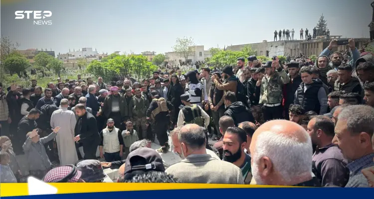 شاهد|| آلاف السوريين يشيعون قتلى العدوان الإسرائيلي على درعا: أخبار