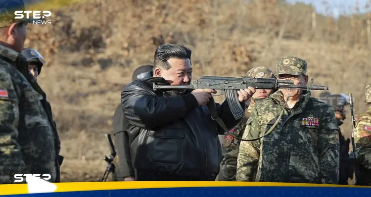 حاملاً بندقية.. زعيم كوريا الشمالية يأمر جيشه بتشديد الاستعدادات للحرب (صور): أخبار