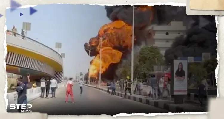 بالفيديو|| انفجار هائل والدخان يغطي سماء منطقة المعنا المصرية والسُلطات تكشف التفاصيل: أخبار