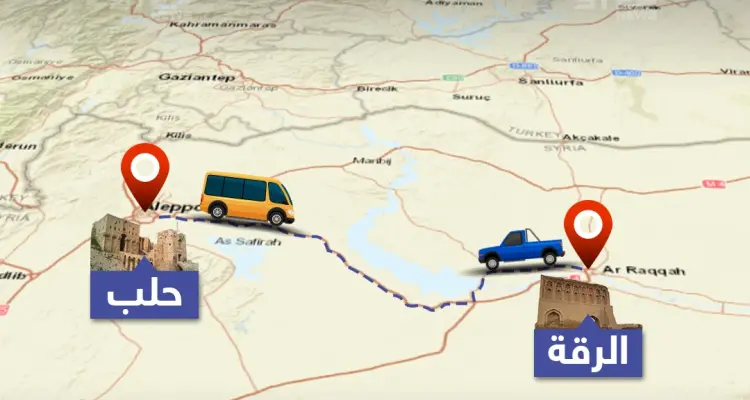 بعد إغلاقه لسنوات طريق حلب - الرقة يعود للعمل من جديد بين مناطق قسد والنظام السوري: أخبار