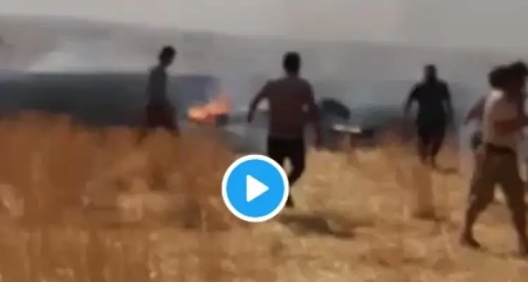 بالفيديو|| لحظة إسقاط فصائل المعارضة طائرة استطلاع روسية ببلدة كفرنوران بريف حلب: أخبار