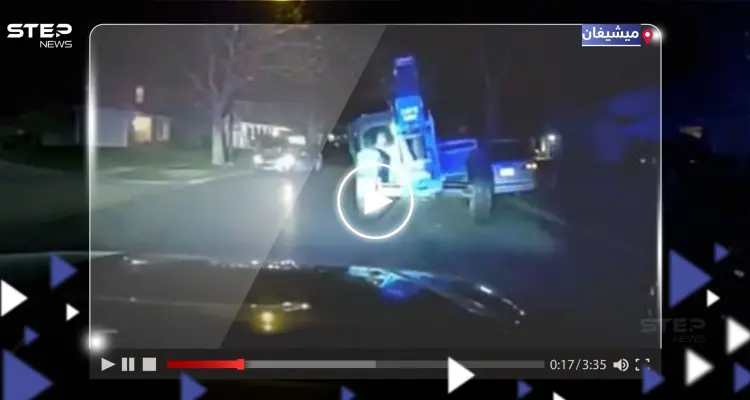 شاهد|| طفل يقود شاحنة مسروقة يجرّ الشرطة الأمريكية في مطاردة عبر آن أربور: أخبار