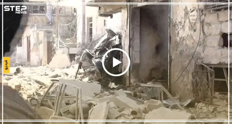 المشاهد الأولى للقصف الجوي على مدينة أريحا مخلفاً قتلى وجرحى بصفوف المدنيين: أخبار