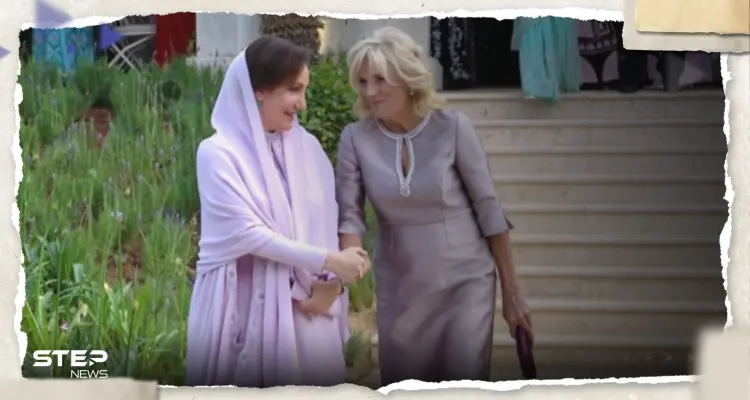 شاهد|| أم رجوة تخطف الأنظار بحوارها مع جيل بايدن.. وإشادة بالأميرتين إيمان وسلمى: أخبار