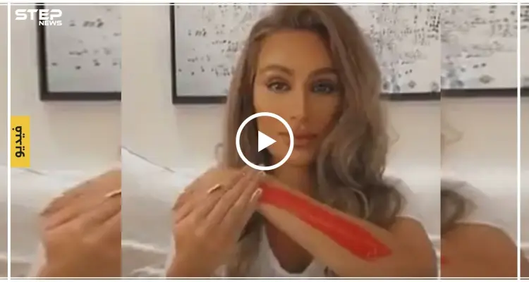 شاهد بالفيديو|| ماذا فعلت فنانة لبنانية شهيرة بيدها دعماً للمظاهرات: أخبار