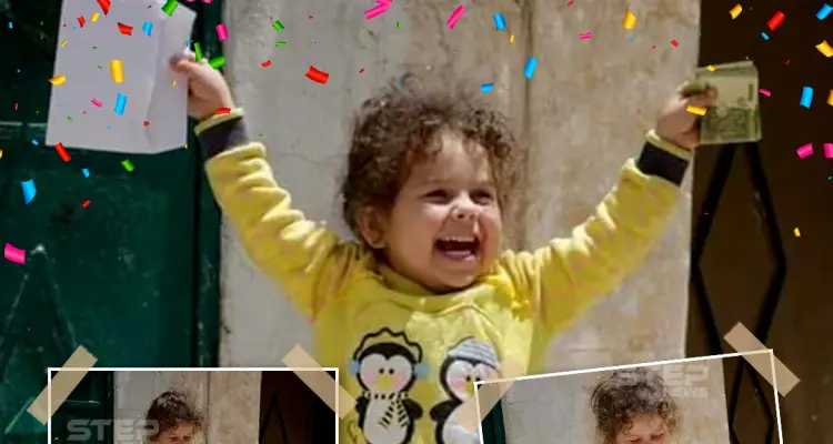 فرحة طفلة في شمال سوريا بعد حصولها على العيدية: أخبار