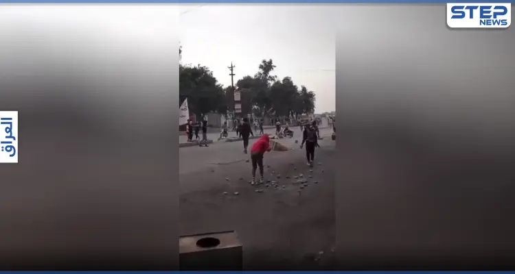 بالفيديو || إصابات في مواجهات مع قوى الأمن جنوبي العراق: أخبار