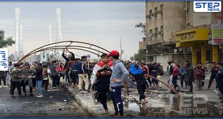 بالفيديو|| احتدام العنف في الناصرية جنوبي العراق لم يمنع المتظاهرين .. ومطالبات بإسقاط الكاظمي: أخبار