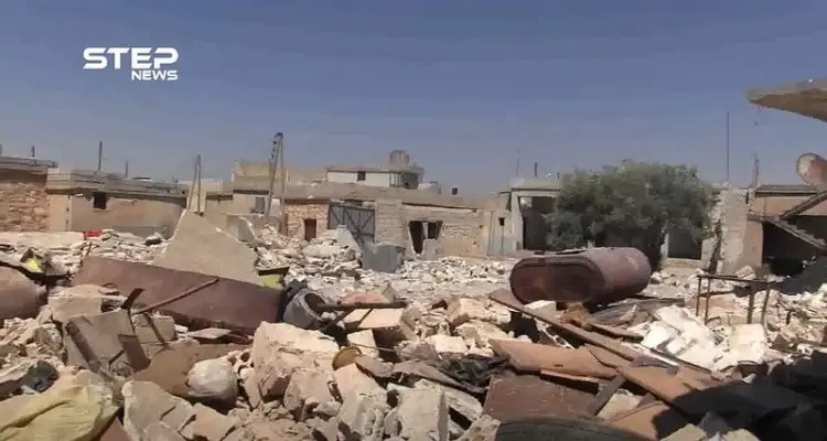 شاهد بالفيديو .. ما خلّفه القصف العنيف على بلدة البوابية جنوبي حلب: أخبار