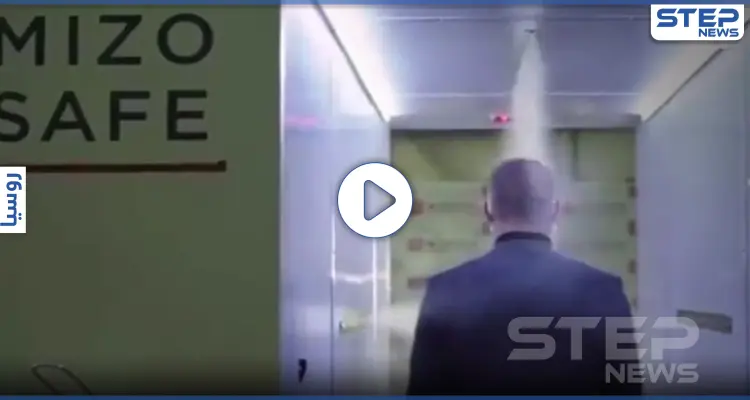 بالفيديو|| صنع خصيصاً لـ بوتين.. نفق تعقيم لمن يريد زيارة الرئيس الروسي: أخبار