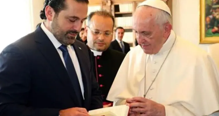 الحريري يلتقي بابا الفاتيكان ويكشف عن موعد زيارته إلى لبنان ويوجه انتقاد للرئيس "عون": أخبار