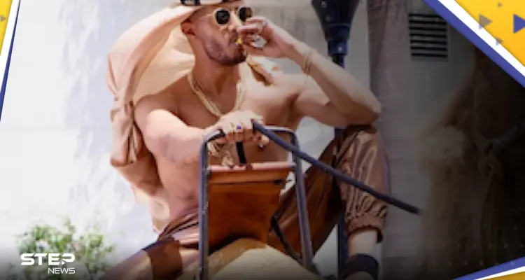 شاهد|| محمد رمضان من أمريكا يثير الجدل مجدداً.. تجول عاري الصدر وهو يعتلي جملاً: أخبار