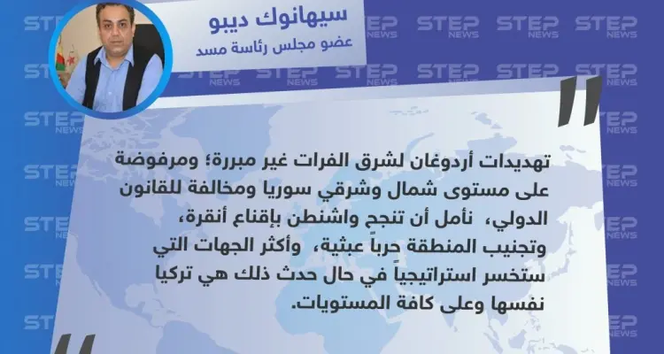 سياسي كردي : إذا ما شنت تركيا هجوماً على شرق الفرات هي الخاسرة استراتيجياً: أخبار