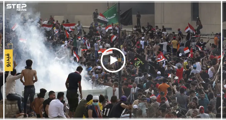 لحظات مرعبة توثق مقتل متظاهر عراقي بقنبلة دخانية في رأسه (فيديو): أخبار