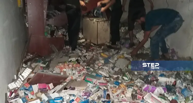 الصور الأولية لانفجار عبوة ناسفة داخل صيدلية بريف حلب الغربي: أخبار