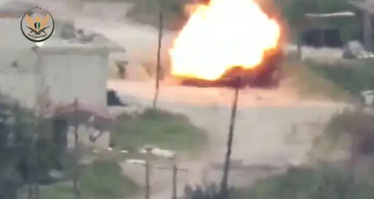 بالفيديو.. تدمير عربة "زيل" ومقتل عدد من عناصر النظام في ريف حماة: أخبار