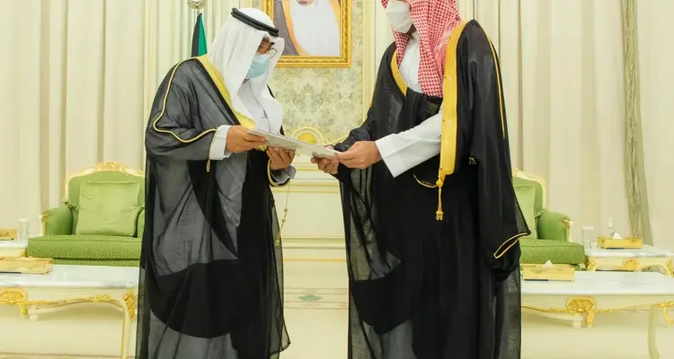 بالفيديو|| في أوّل زيارةٍ رسمية لولي العهد الكويتي.. محمد بن سلمان يتسلم رسالة خطية لخادم الحرمين من أمير الكويت: أخبار