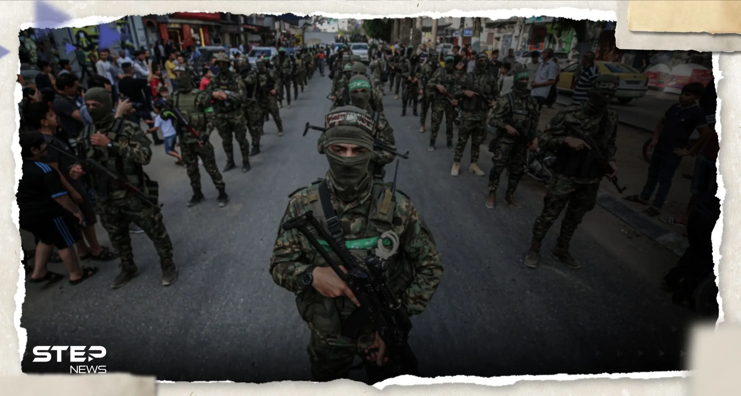 شاهد|| ظهور عسكري مشترك لكتائب القسام وسرايا القدس خلال تسليم رهائن في غزة: أسرى حماس