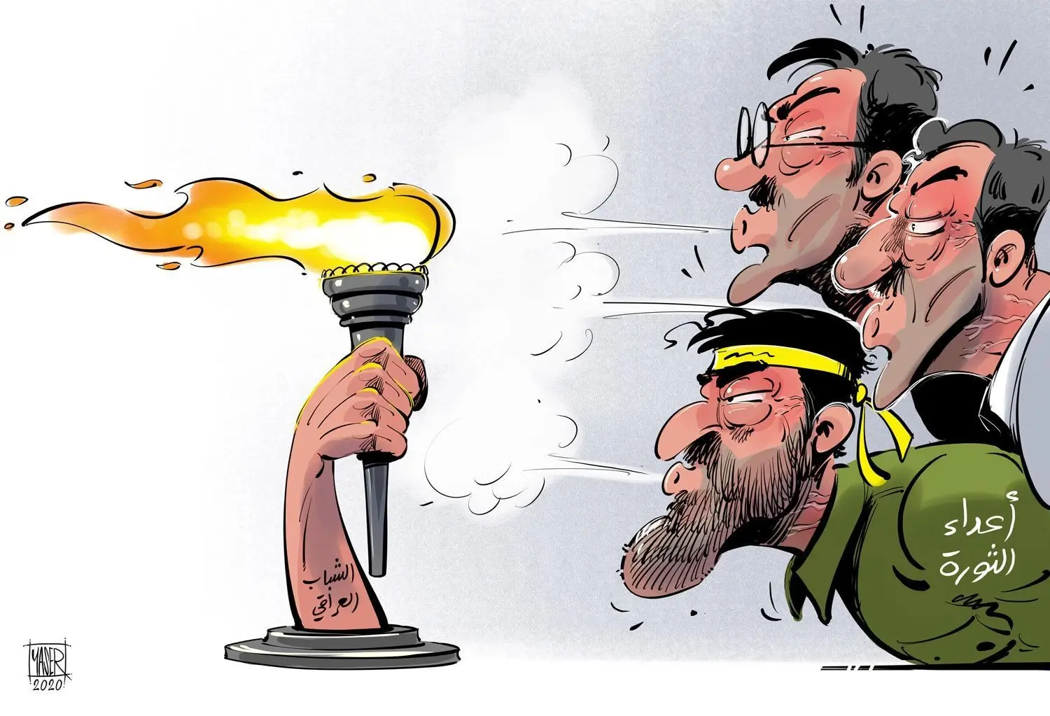 كاريكاتير || الثورة العراقية: العراق ينتفض