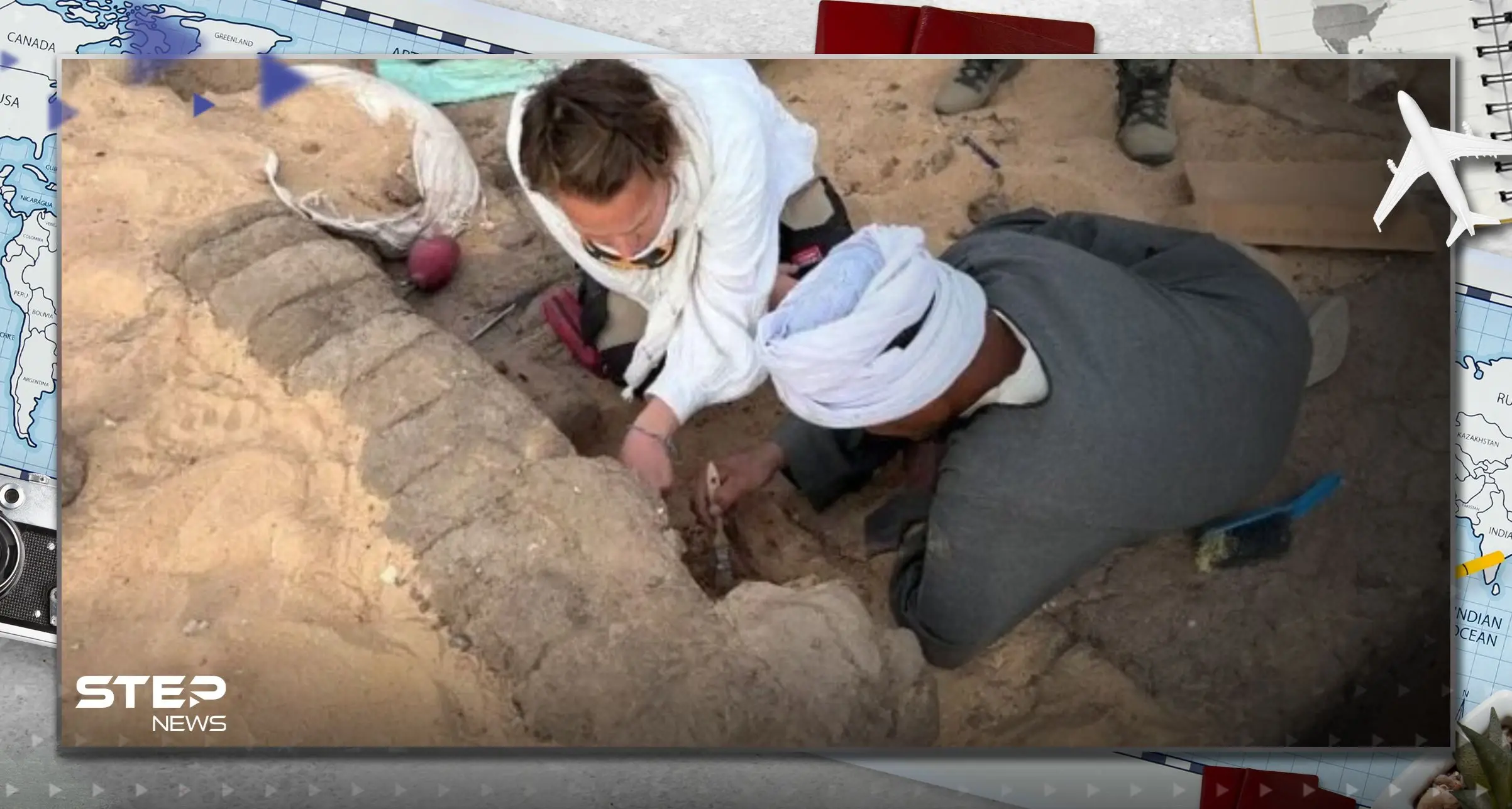 شاهد|| "جرار نبيذ مغلقة" عمرها 5000 عام.. مصر تعلن عن اكتشاف أثري بسوهاج: اكتشاف أثري بسوهاج