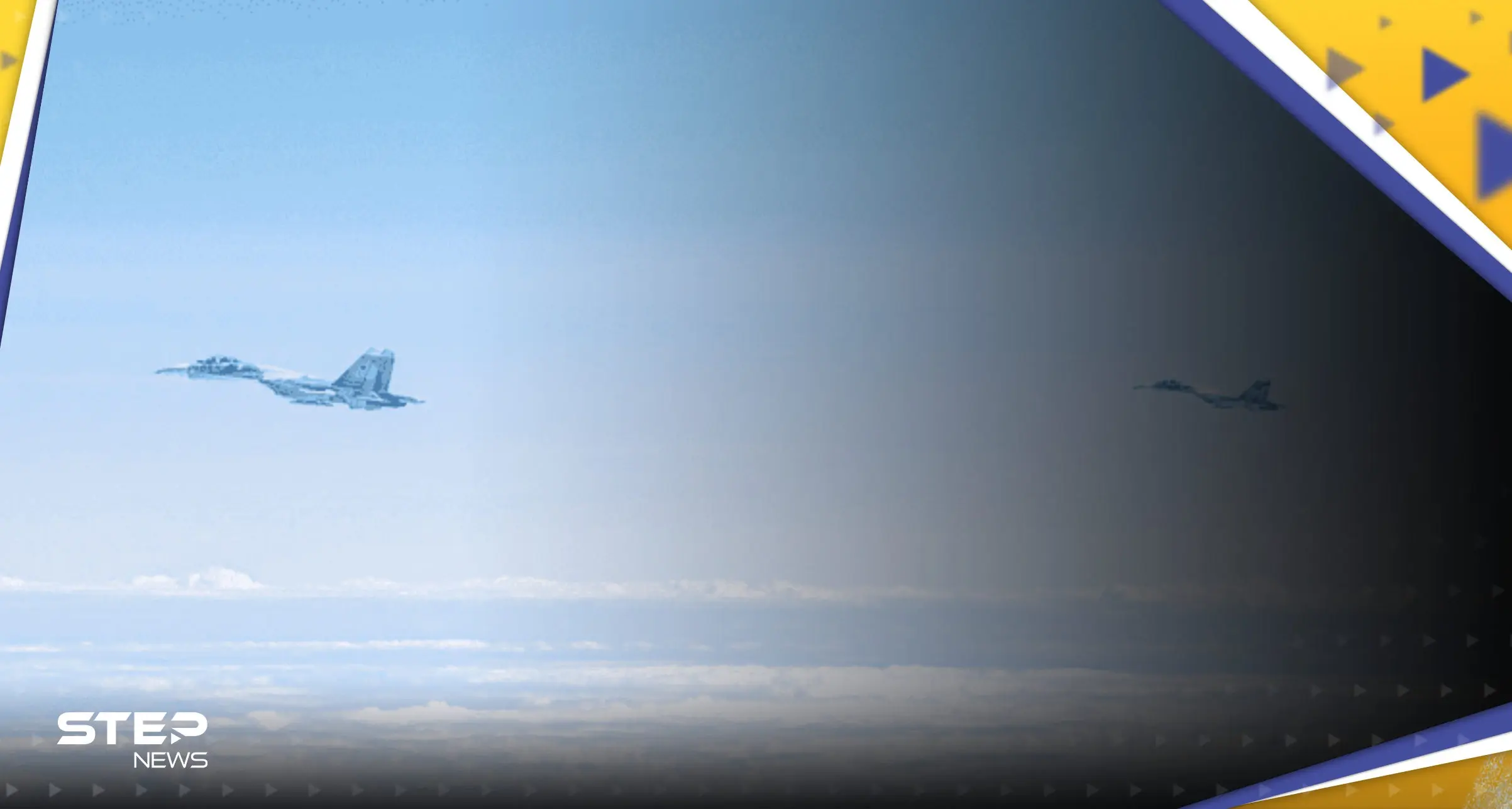 شاهد|| مواجهة بين طائرات روسية وأخرى ألمانية وبريطانية فوق بحر البلطيق: بحر البلطيق