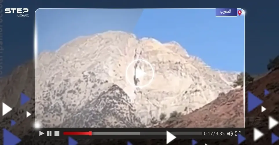 بالفيديو|| جبل ينقسم إلى نصفين لأوّل مرّة جراء زلزال المغرب المدمر: جبل الحوز