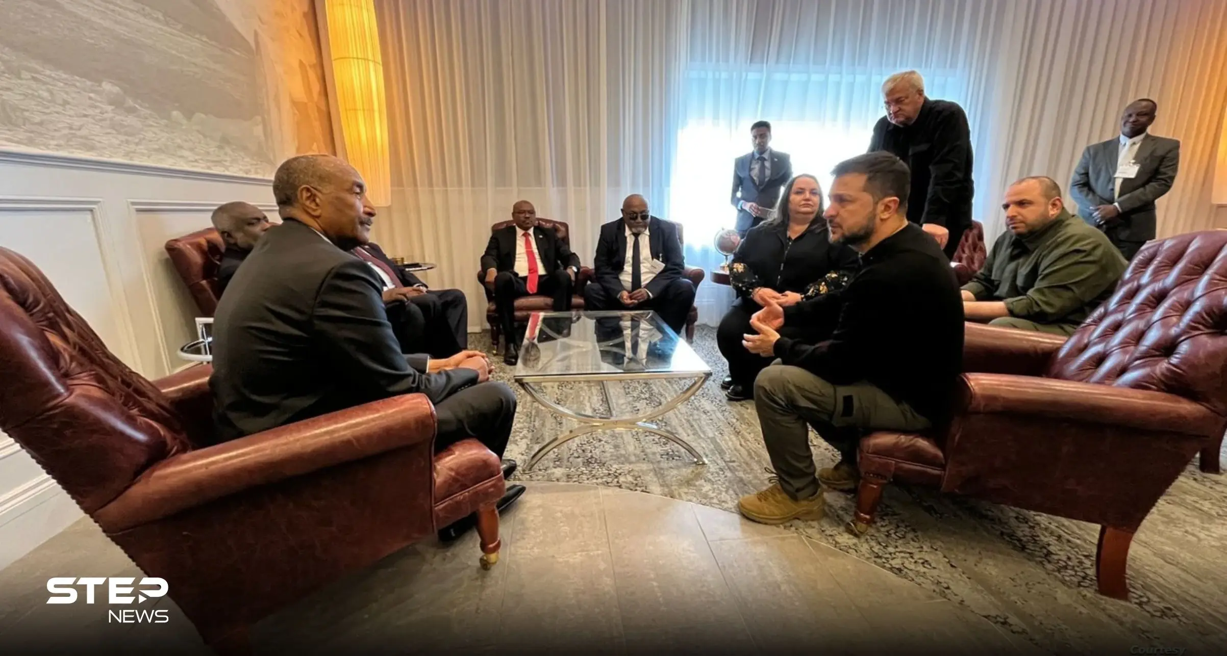 زيلينسكي يلتقي قائداً عسكرياً عربياً في أيرلندا.. وهذا ما ناقشاه: البرهان