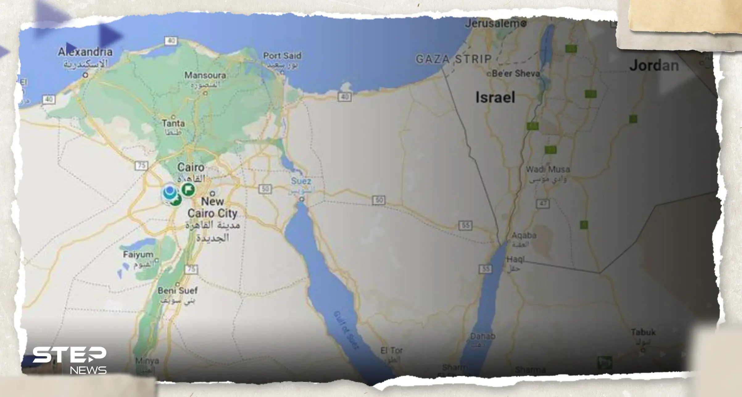 حذف شبه جزيرة سيناء من خرائط غوغل يثير الجدل.. فما حقيقة الأمر؟: شبه جزيرة سيناء