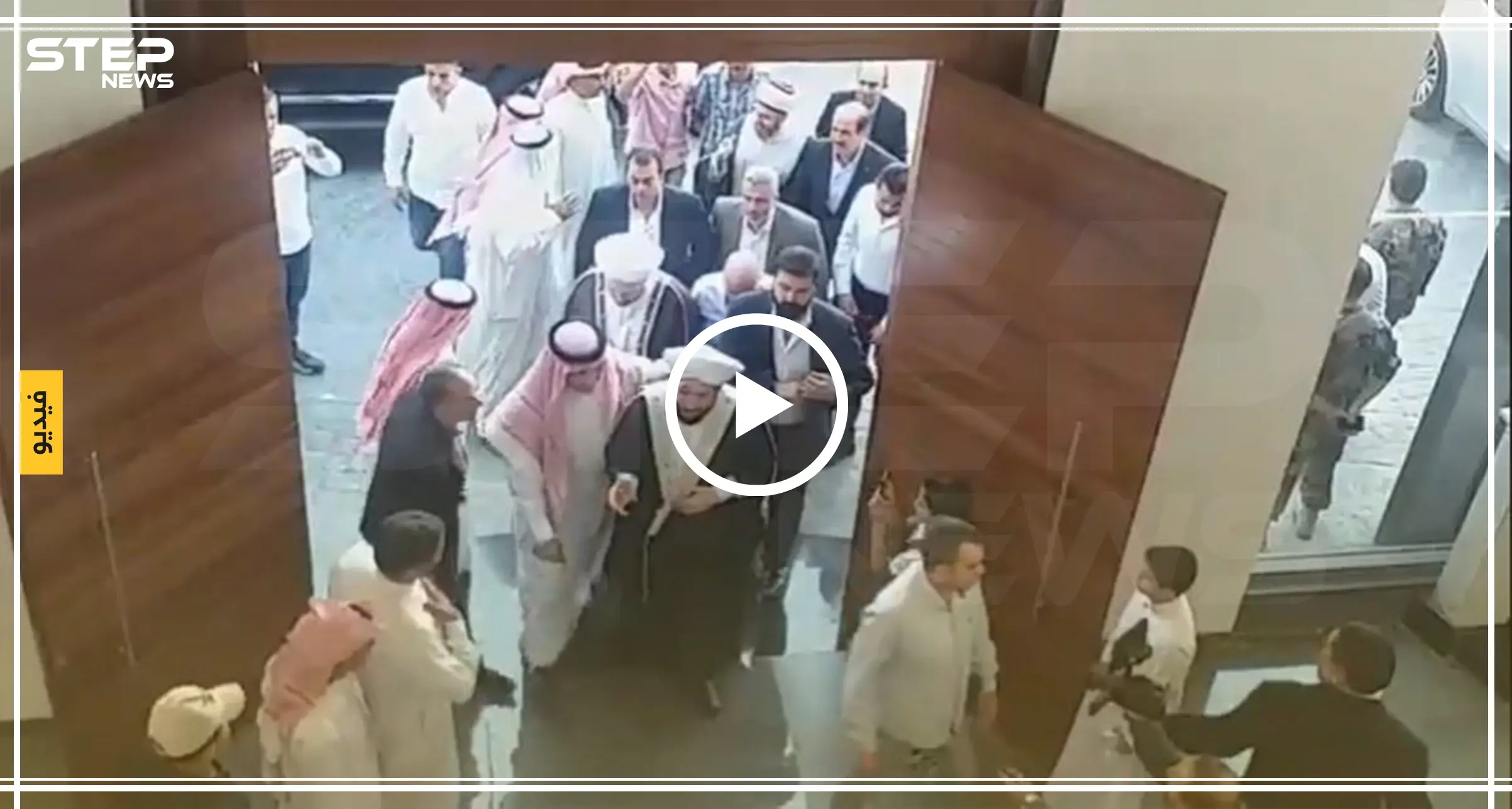 شاهد كيف يمدح مفتي النظام السوري "حسون" في مراسيم تنصيب "فرحان المرسومي" شيخاً: صبي إيران