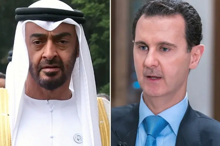 بشار الأسد يجري اتصالاً هاتفياً مع ولي عهد أبو ظبي.. تعرف على أبرز جوانب النقاش بينهما: خبر عاجل