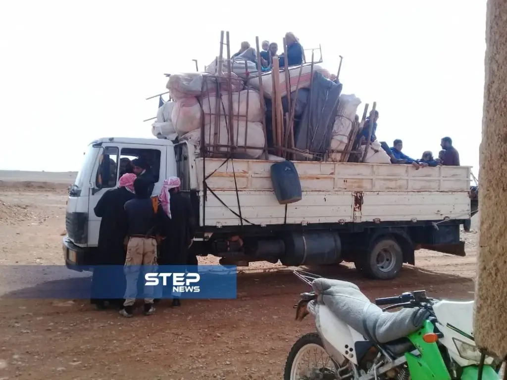 صور نزوح الأهالي من مخيم الركبان: حمص وريفها