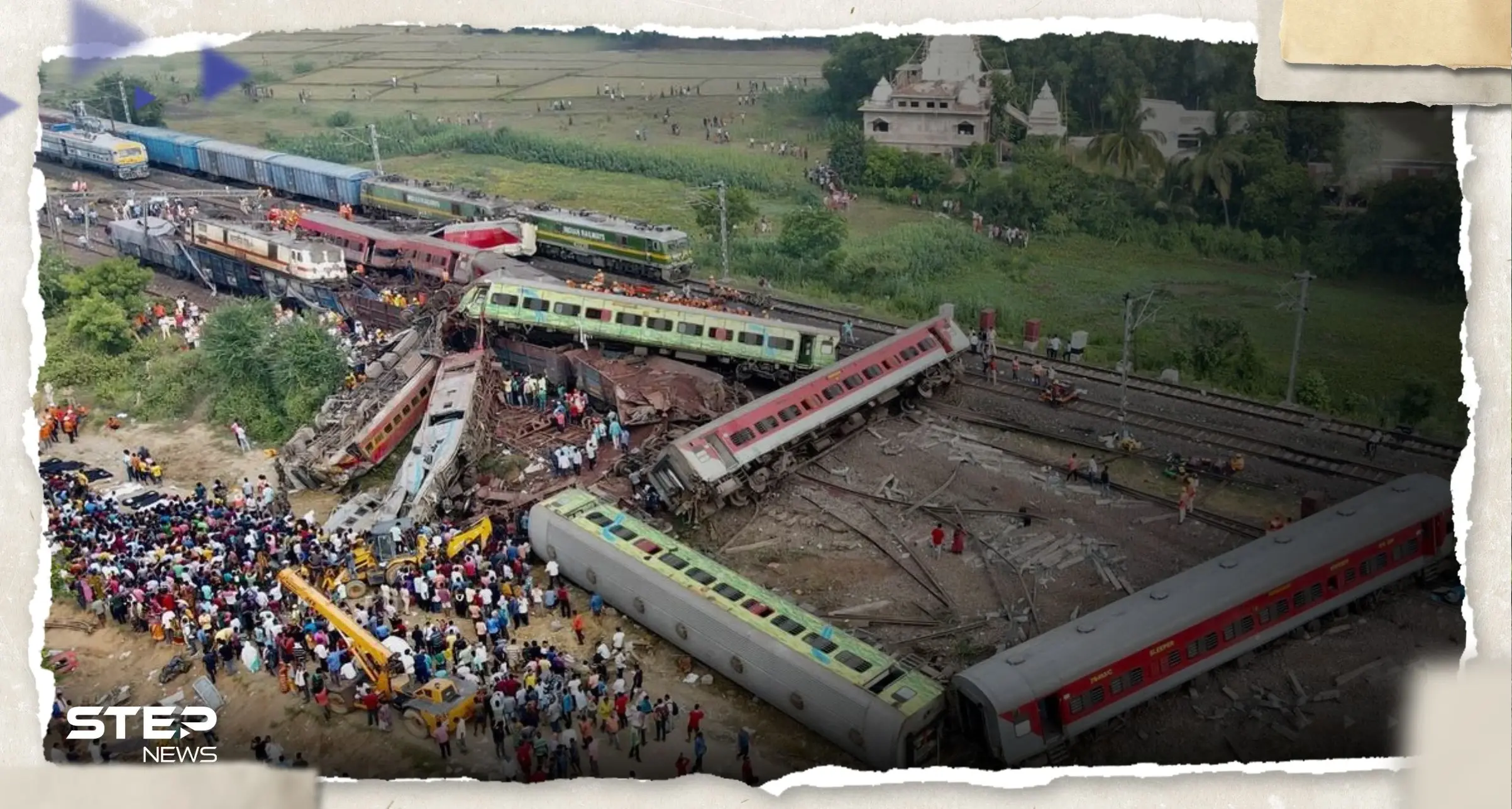 شاهد|| كارثة القطارات بالهند.. حادثة تصادم تخلف 300 قتيل وأكثر من 900 مصاب: كارثة القطارات بالهند