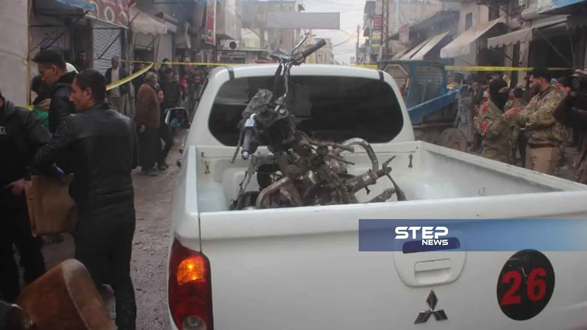 انفجار دراجة ناريّة مفخخة وسط مدينة الباب، توقع جرحى من المدنيين: مفخخة