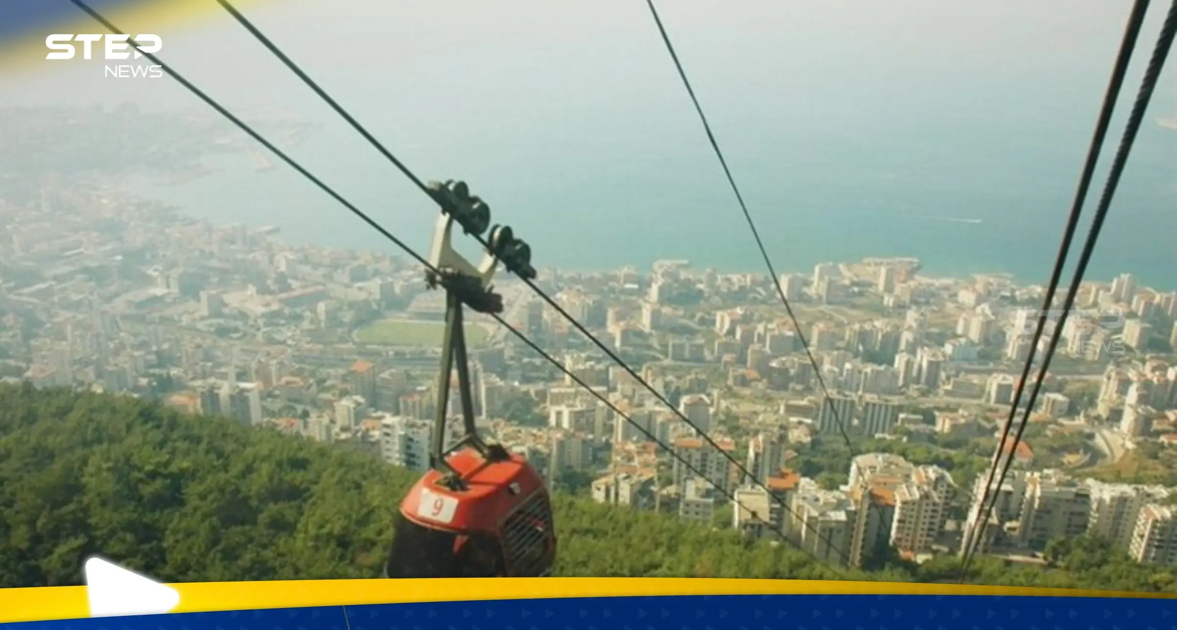 تعطل تلفريك جونية بعد اصطدام مقطورتين.. وعالقون في سماء لبنان (فيديو): جونيه لبنان