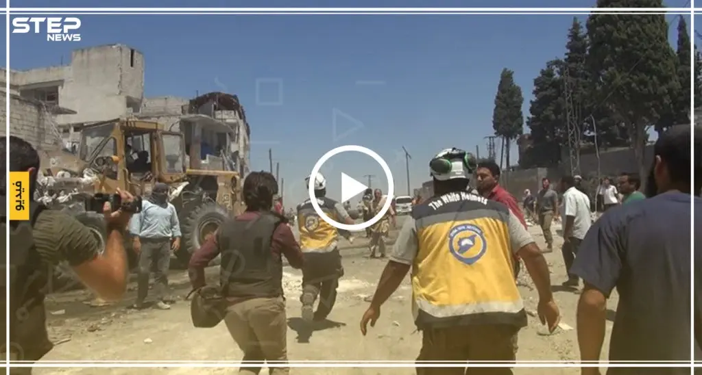 مشاهد من المجزرة التي وقعت بفعل الغارات الجوية على قرية أورم الجوز بريف إدلب وتسببت بسقوط عدد من القتلى والجرحى: سلايد رئيسي