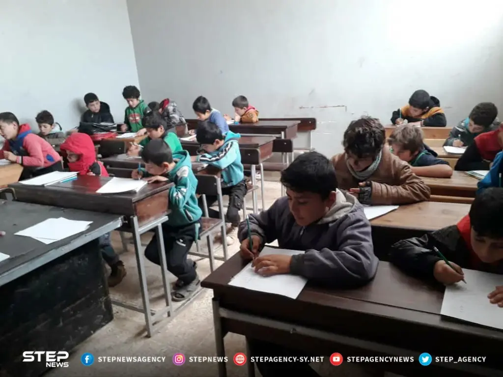 كاميرا ستيب ترصد بدء امتحانات المرحلة الانتقالية للفصل الأول في مدارس سراقب بريف إدلب: مدارس