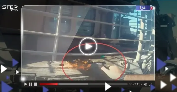 فيديو لمقاتل من كتائب القسام يثير ضجة كبيرة.. شاهد ماذا فعل بجرافة إسرائيلية: قداحة القسام