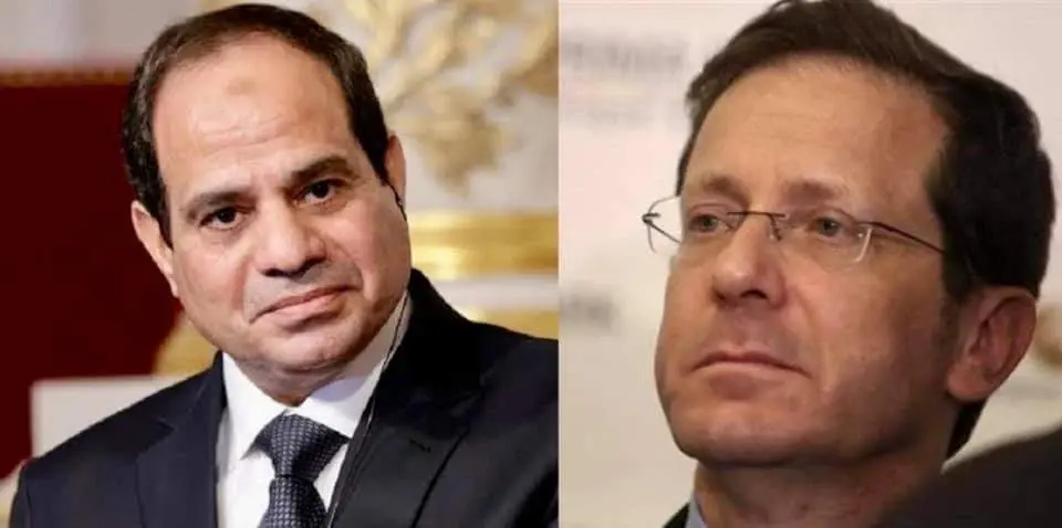 السيسي يجري اتصالاً هاتفياً مع نظيره الإسرائيلي.. والرئاسة المصرية تكشف أبرز جوانب النقاش بينهما: الرئاسة المصرية