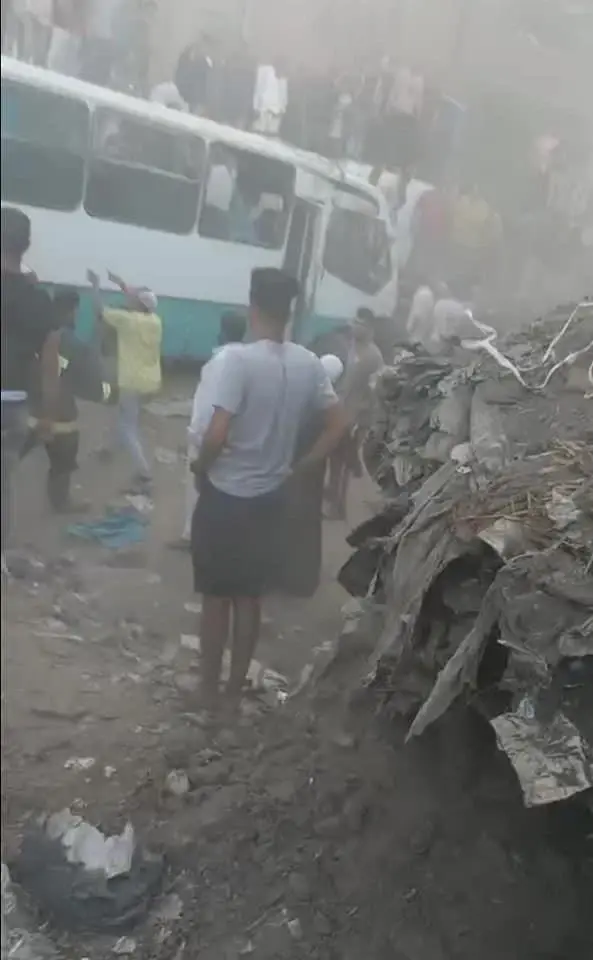 بالفيديو|| قطار يدهس حافلة.. قتلى وجرحى جميعهم نساء في حادثٍ مروع بمدينة حلوان المصرية: حلوان