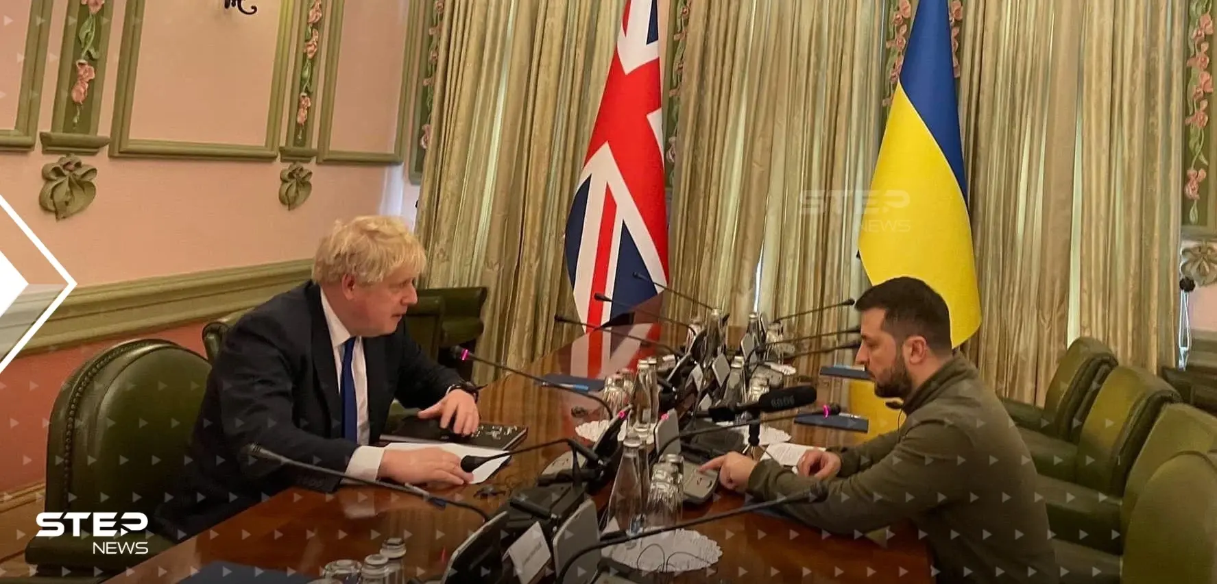 جونسون يلتقي زيلينسكي في كييف.. الحكومة البريطانية تكشف هدف الزيارة: جونسون في كييف