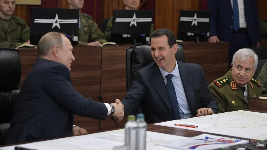 اتصال هاتفي بين بوتين وبشار الأسد وبحث ملفات بينها الانتخابات الرئاسية: فلاديمير بوتين