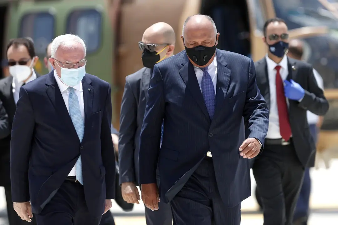 بعد لقائه عباس.. وزير الخارجية المصري من رام الله يكشف سبب زيارته ويؤكد على 3 أمور: محمود عباس