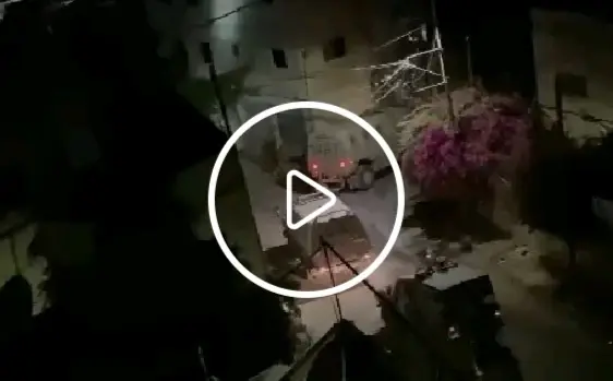 بالفيديو|| لحظة اعتقال القوات الإسرائيلية الأسيرين أيهم كممجي ومناضل نفيعات في عملية مشتركة بجنين: سجن جلبوع