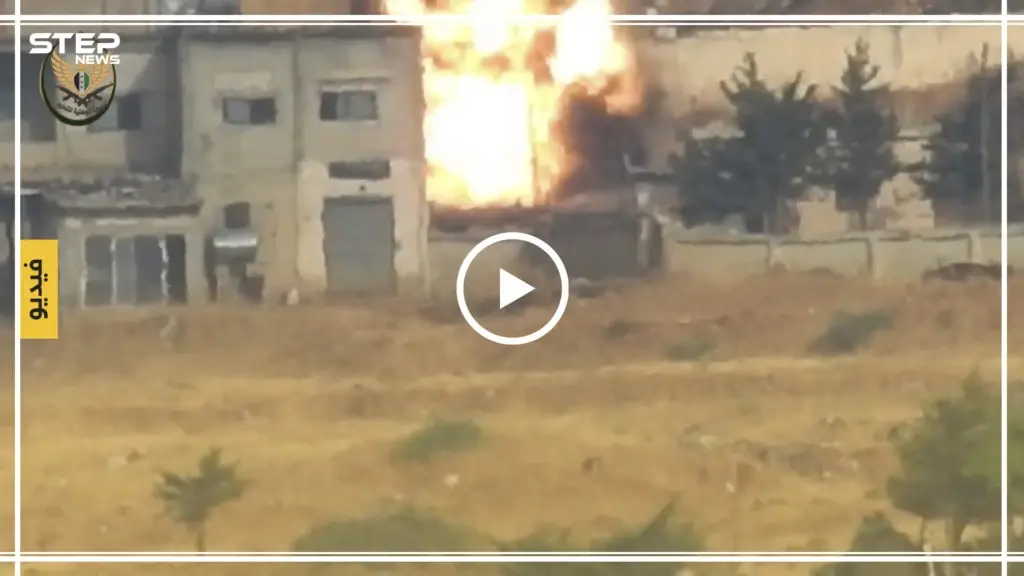 بصاروخ مضاد للدروع.. تدمير سيارة نقل ذخيرة لقوات الأسد غربي حماة (فيديو): قوات الأسد