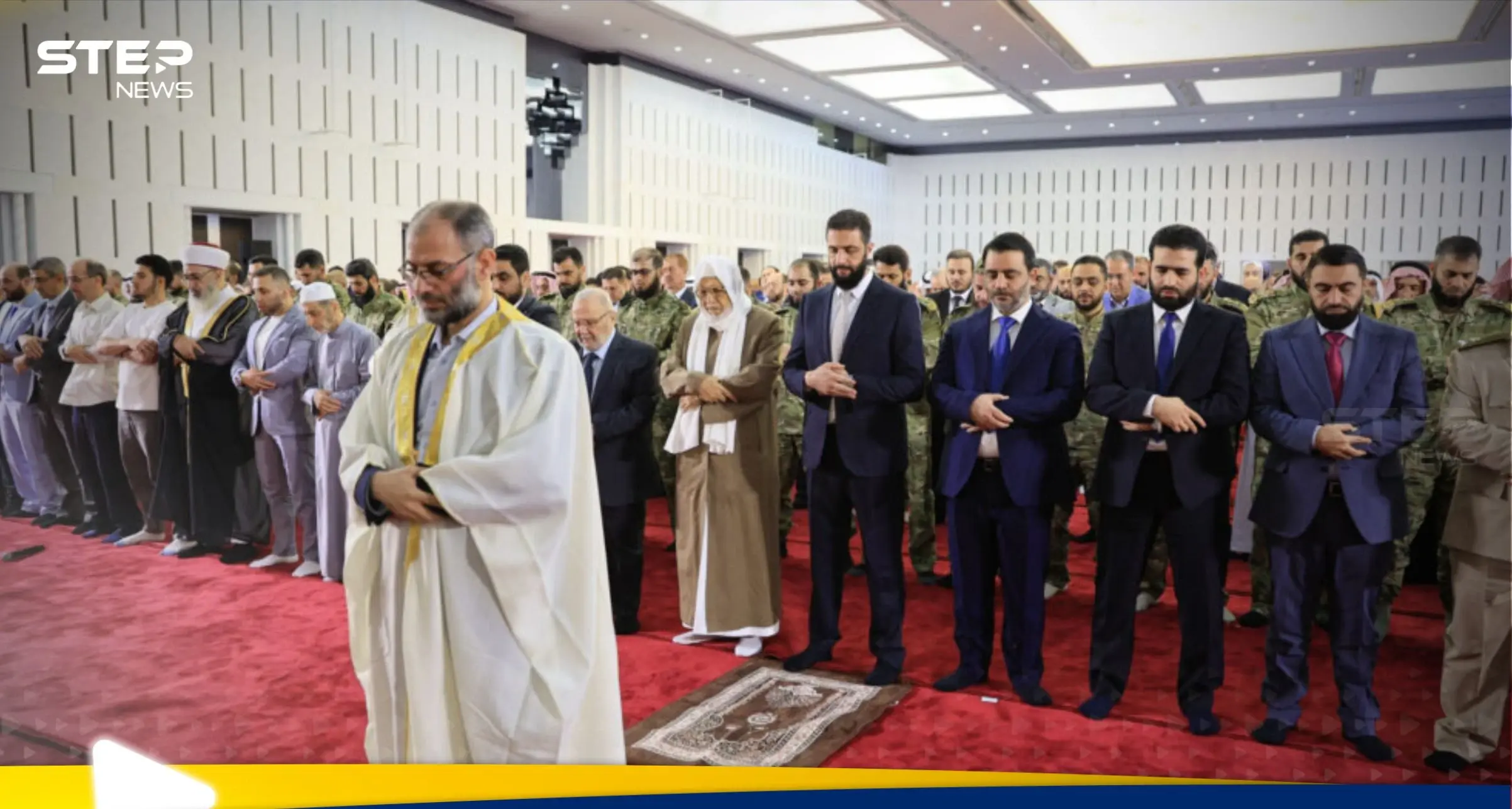 شاهد|| الرئيس السوري يؤدي صلاة عيد الأضحى المبارك في مصلى قصر الشعب بدمشق: الرئيس السوري