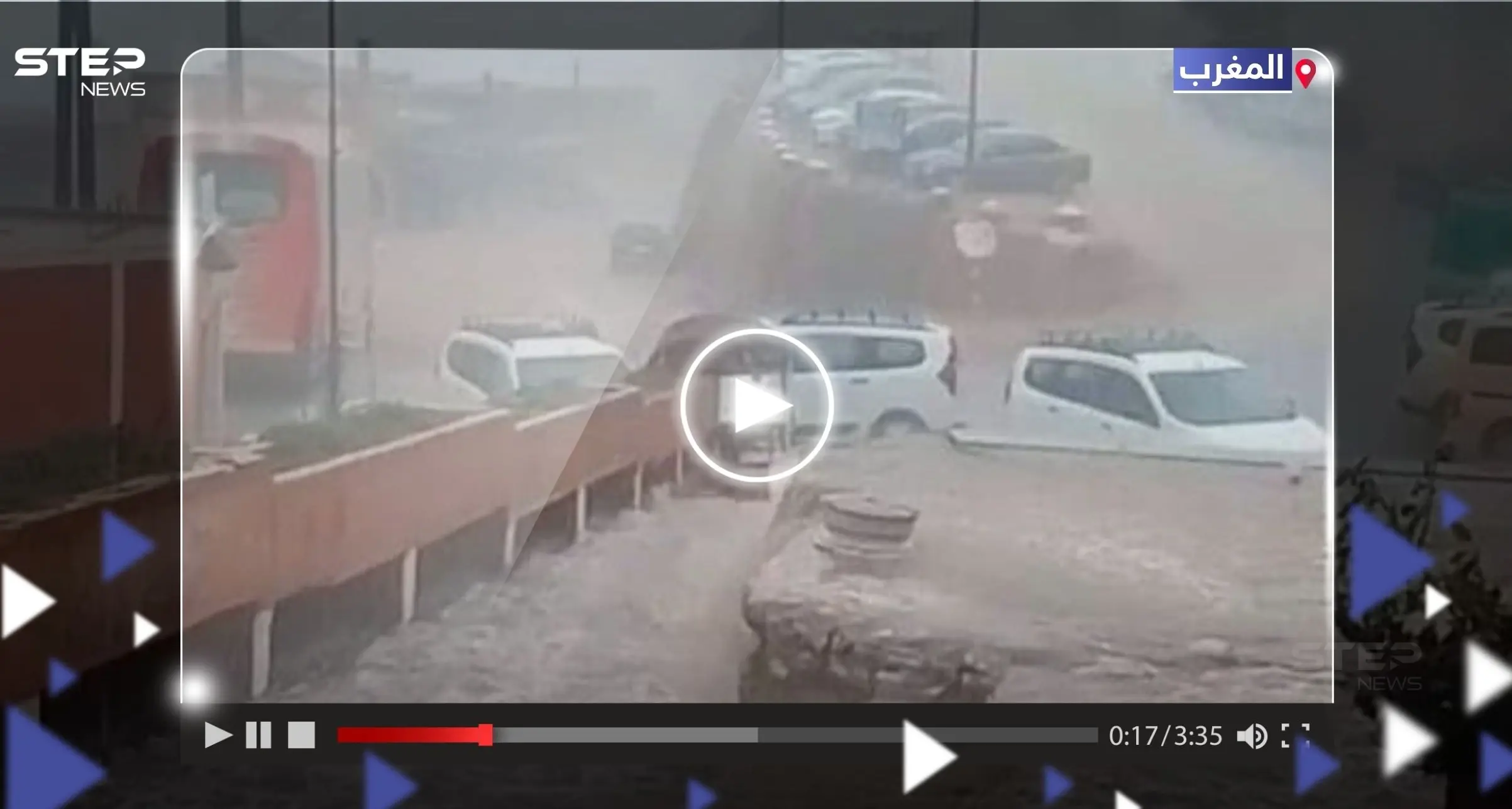 شاهد || عاصفة مفاجئة تضرب مراكش المغربية وتسبب فيضانات جارفة: مراكش