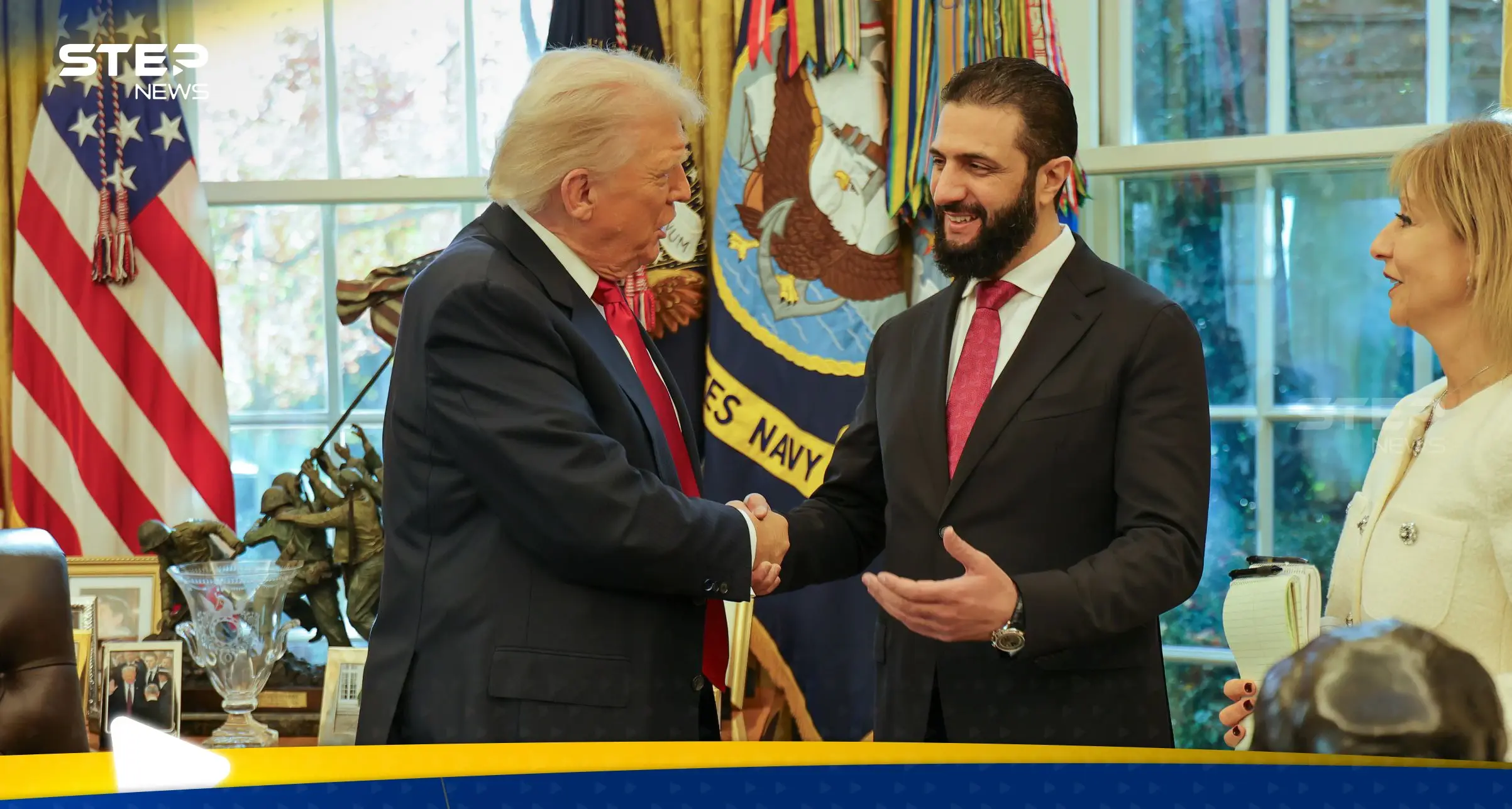 ترامب يتعهد بدعم سوريا بعد لقاء الشرع