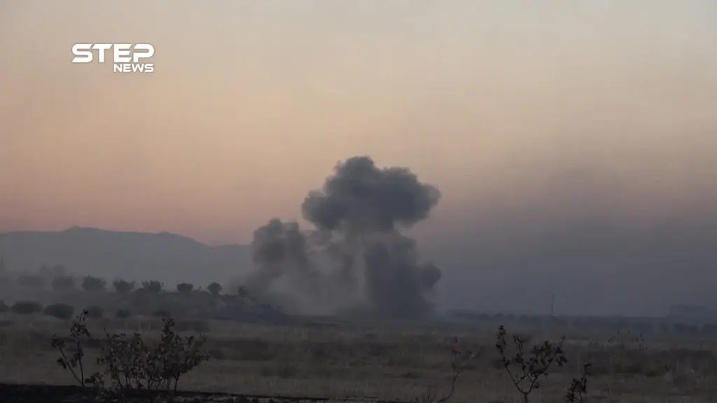 قصف يستهدف قرية الزكاة بالتزامن مع تحليق لطيران الاستطلاع الروسي في سماء شمالي حماة: النظام السوري