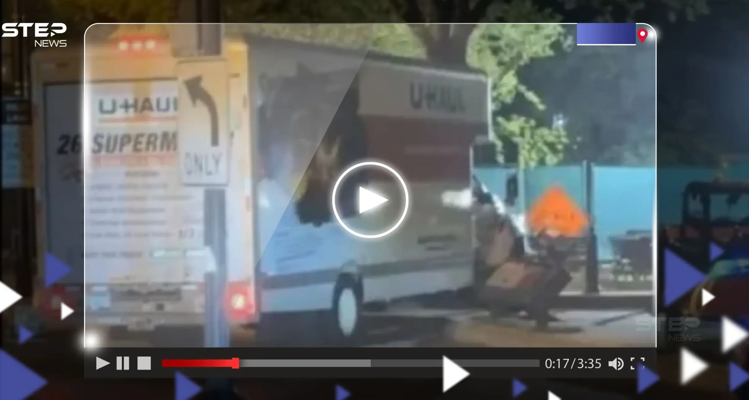 شاهد|| شاحنة تصطدم بحواجز أمنية قرب البيت الأبيض "عمداً".. والسلطات توقف السائق: شاحنة تصطدم بحواجز أمنية قرب البيت الأبيض