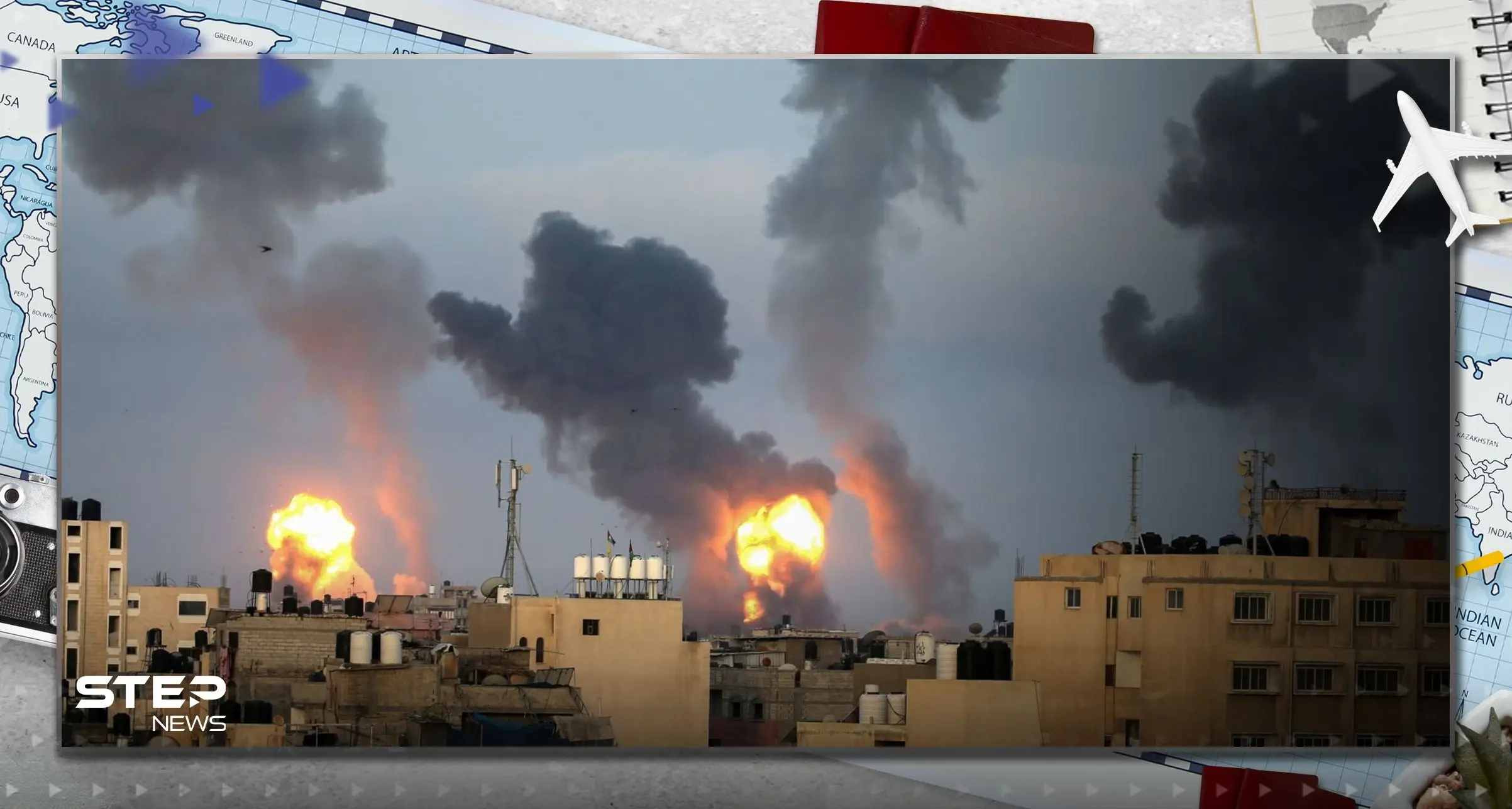 شاهد|| قصف إسرائيلي عنيف على مستشفيات ومدارس في قطاع غزة.. واستهداف منزل هنية: قصف إسرائيلي عنيف